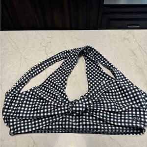 Albion Black and White Gingham Bikini
